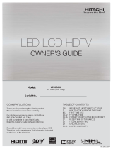 Hitachi LE55H508 Owner's manual