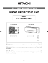 Hitachi RAC-F10CF Operating instructions