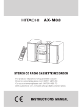 Hitachi AX-M83 User manual