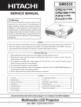 Hitachi PJ-LC5 User manual