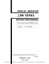 Hitachi J300 series User manual