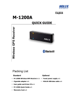 Holux M-1200 Quick Manual