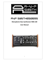 AVP Synthesizer MBS-100 User manual
