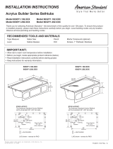 American Standard Acrylux Builder 6032Y1.102 Series User manual