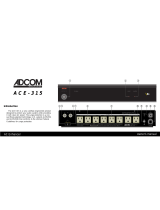 Adcom ACE-315 Owner's manual