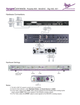 Apogee Rosetta 800 Connection Manual