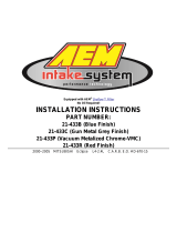 AEM 21-433B Installation Instructions Manual
