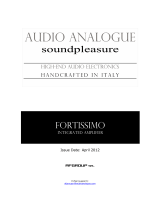 Audio Analogue Fortissimo User manual