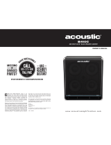 Acoustic B410C Owner's manual