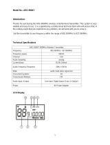 Audio Resource Group 2ACGI-TX900AT User manual