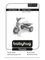 Babyhug Ranger Tricycle BGBR044 User manual