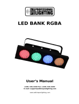 Adkins Professional lighting LED BANK RGBA User manual
