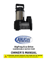 Anjon BigFrog Eco-Drive Series Owner's manual