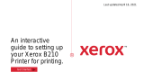 Xerox B210 Installation guide