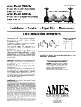 Ames 2000 CIV Series Installation, Service, Repair Kits, Maintenance