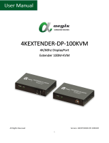 Aegis 4KEXTENDER-DP-100KVM User manual