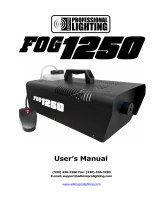 Adkins Fog1250 User manual