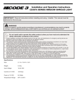 Code 3 CD5051VDL2 Series Installation And Operation Instructions Manual