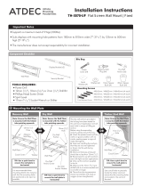 Atdec TH-3070-UF Installation guide