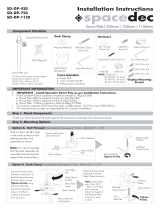 Atdec spacedec SD-DP-750 Installation guide