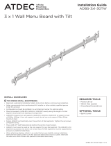 Atdec ADBS-3X1-30TW Installation guide