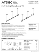 Atdec ADBS-3X1-30T3C Installation guide
