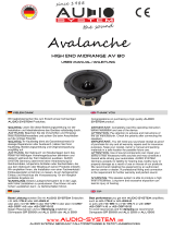 Audio System Avalanche High End Midrange AV 80 User manual