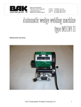 BAK Thermoplastic Welding Technology MION II Operating instructions