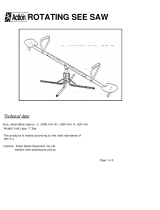 Action Sports Equipment ROTATING SEE SAW User manual