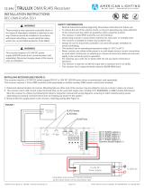 American Lighting TRULUX REC-DMX-RJ45A-5CH Installation guide