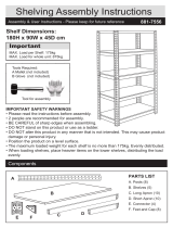 Argos Home HOME 5 TIER STEEL GARAGE SHELVING 175KG User manual