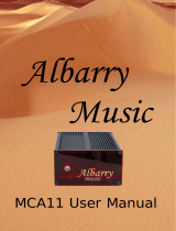 Albarry Music MCA11 User manual