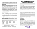 UVP DE-4 EPROM Erasing System Owner's manual