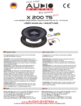 Audio System X 200 T5 EVO User manual