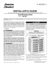 American Standard 4A7A5 Installer's Manual