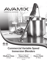 Avamix 928ISB10 Quick start guide