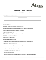 Adornus Cabinetry Frameless Wall Cabinet Assembly