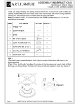 A.R.T. Furniture NEO ROUND DINING TABLE Assembly Instructions