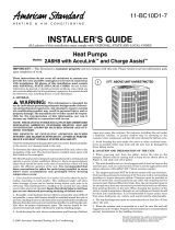 American Standard AccuLink Charge Assist 2A6H8 Series Installer's Manual