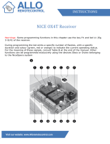 Allo RemoteControl NICE OX4T Operating instructions