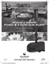Aquatec Equipment AQUAPRO AP1000F User manual