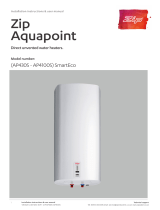 Zip  Aquapoint 4 smart unvented 80 litre overbasin User manual