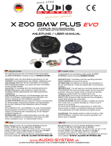 Audio System X 200 BMW PLUS EVO User manual