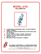 Alarm Controls Corporation 4152 Installation guide
