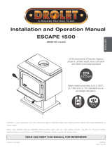 Drolet ESCAPE 1500 WOOD STOVE Owner's manual