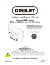 Drolet ESCAPE 1800-I WOOD INSERT Owner's manual