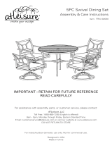 Atleisure 5PC Swivel Dining Set FRN-102030 Assembly & Care Instructions