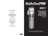 BaBylissPro GOLDFX B870GA Operating Instructions Manual