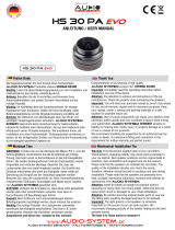 Audio System HS 30 PA EVO User manual