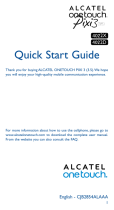 Alcatel OneTouch Fire 2 3.5 Quick Start